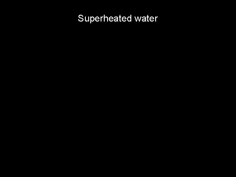Superheated water 