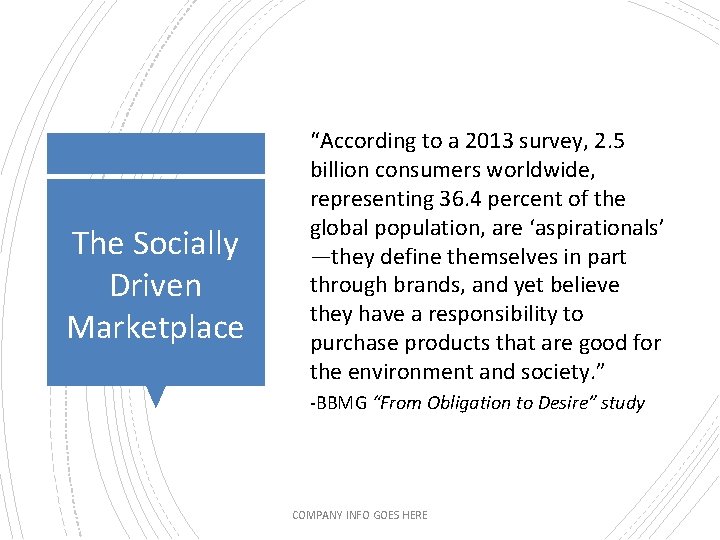 The Socially Driven Marketplace “According to a 2013 survey, 2. 5 billion consumers worldwide, The Socially Driven Marketplace “According to a 2013 survey, 2. 5 billion consumers worldwide,