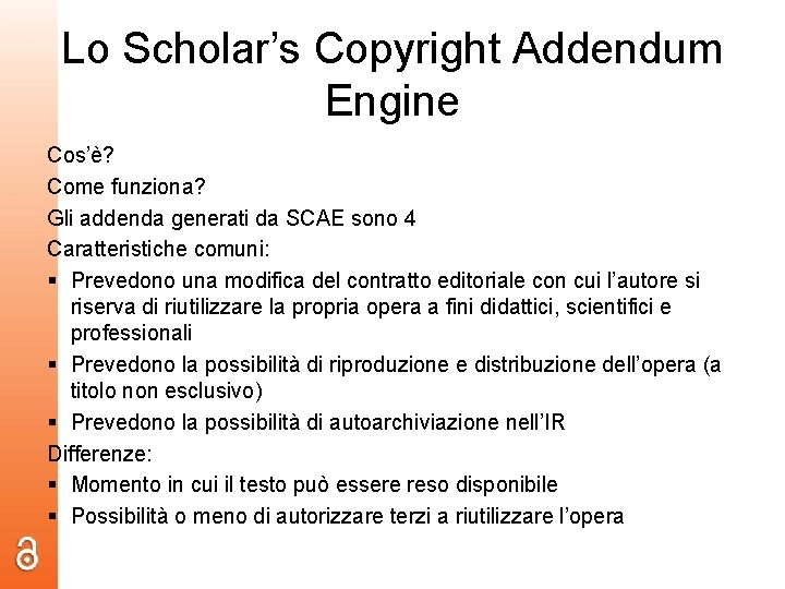 Lo Scholar’s Copyright Addendum Engine Cos’è? Come funziona? Gli addenda generati da SCAE sono