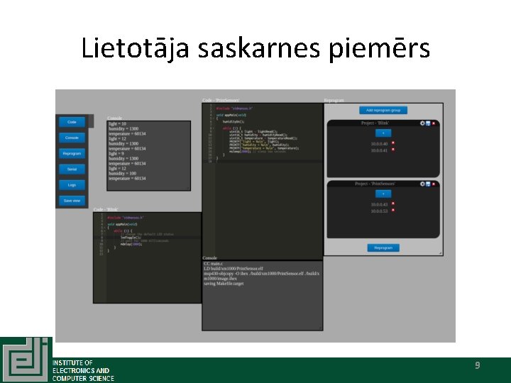 Lietotāja saskarnes piemērs 9 