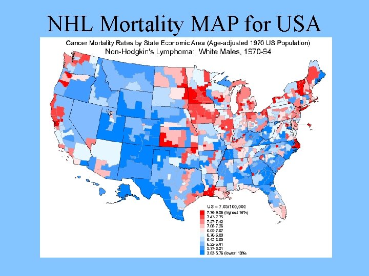 NHL Mortality MAP for USA 