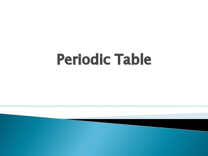 Periodic Table 