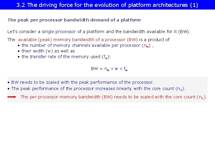 3. 2 The driving force for the evolution of platform architectures (1) The peak