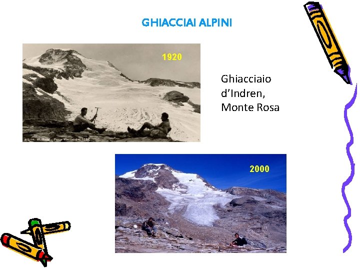 GHIACCIAI ALPINI 1920 Ghiacciaio d’Indren, Monte Rosa 2000 