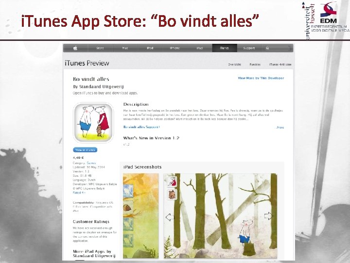i. Tunes App Store: “Bo vindt alles” 