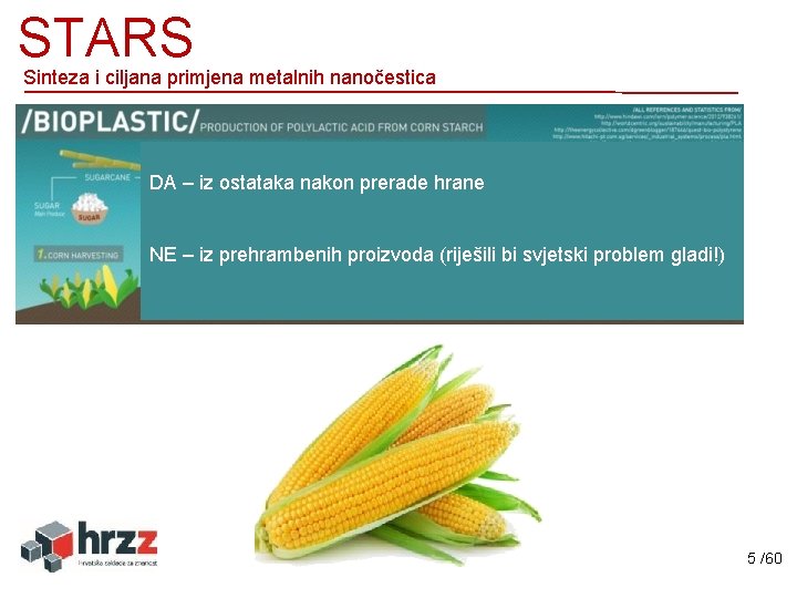 STARS Sinteza i ciljana primjena metalnih nanočestica DA – iz ostataka nakon prerade hrane