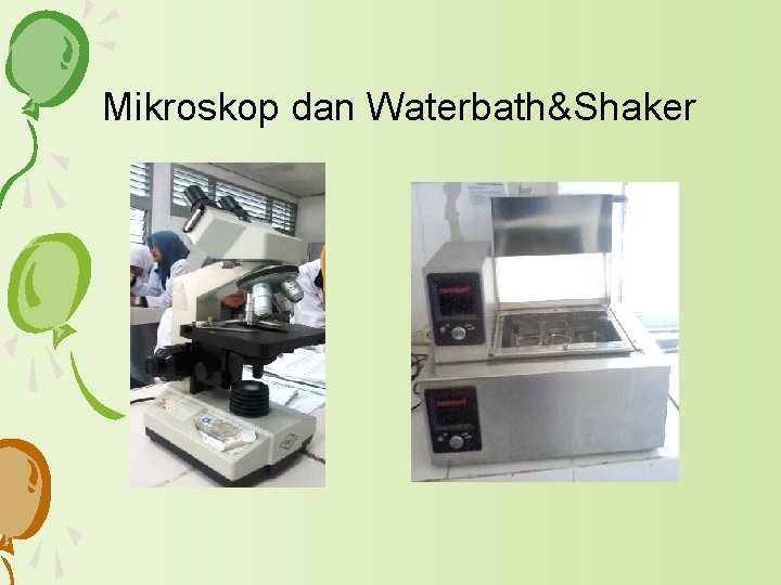 Mikroskop dan Waterbath&Shaker 