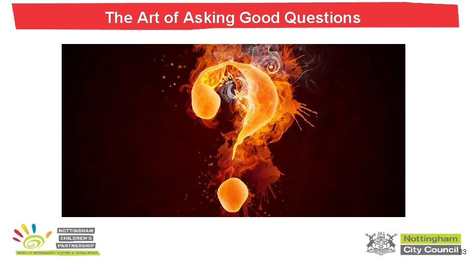 The Art of Asking Good Questions 33 