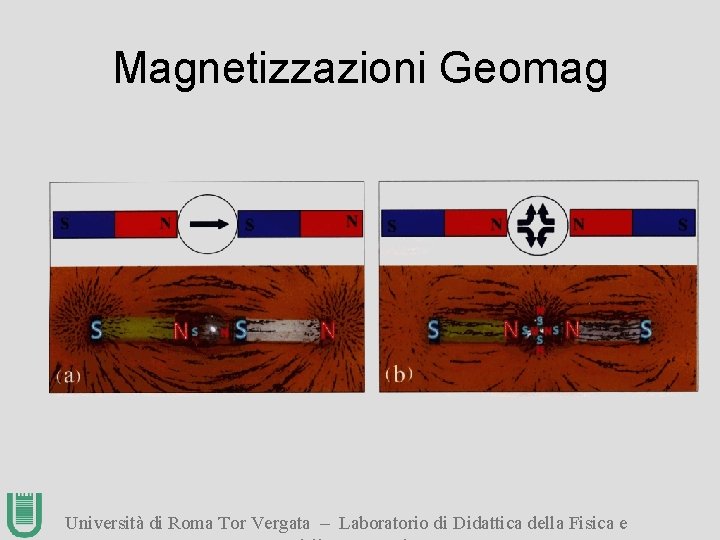 Magnetizzazioni Geomag Università di Roma Tor Vergata – Laboratorio di Didattica della Fisica e