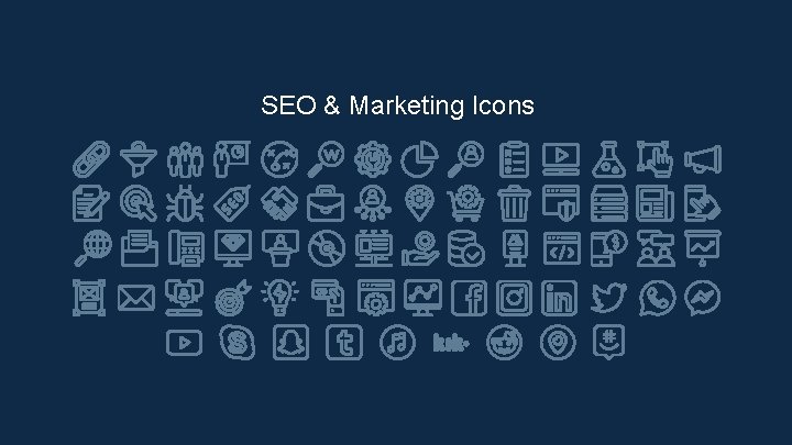 SEO & Marketing Icons 