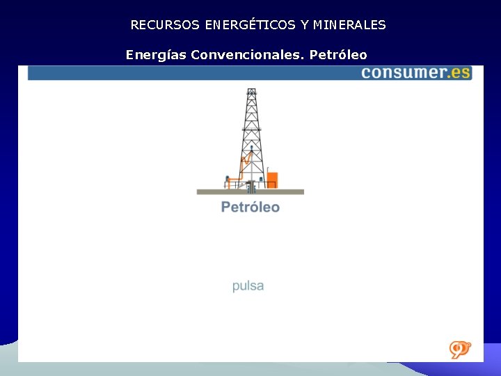 RECURSOS ENERGÉTICOS Y MINERALES Energías Convencionales. Petróleo 