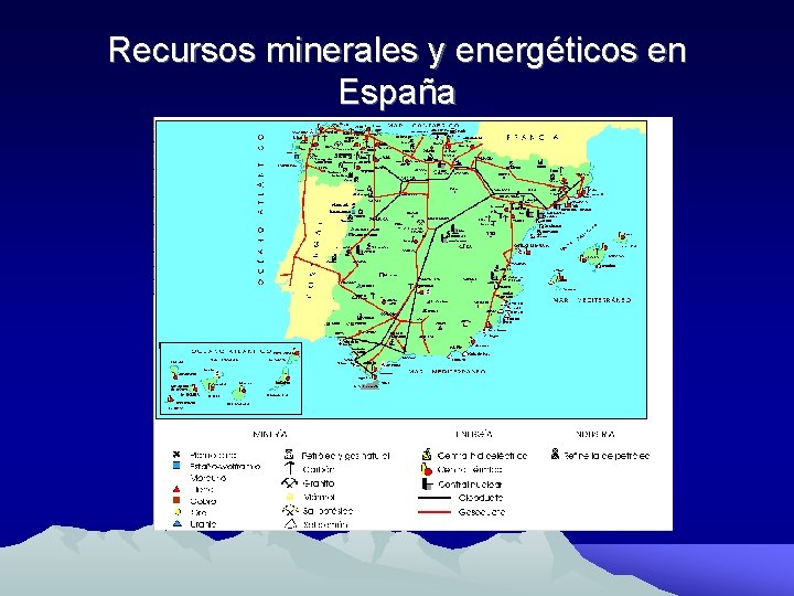 Recursos minerales y energéticos en España 