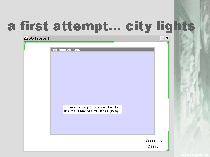 a first attempt… city lights 