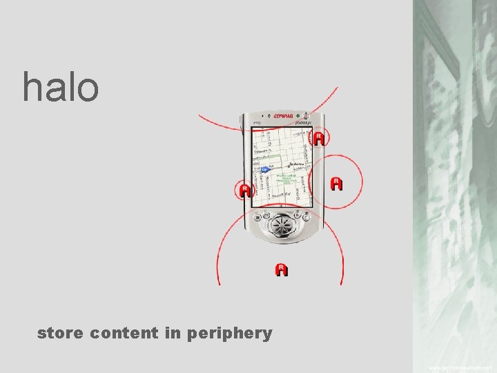 halo store content in periphery 