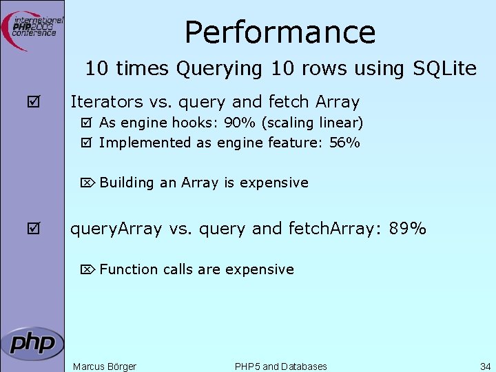 Performance 10 times Querying 10 rows using SQLite þ Iterators vs. query and fetch