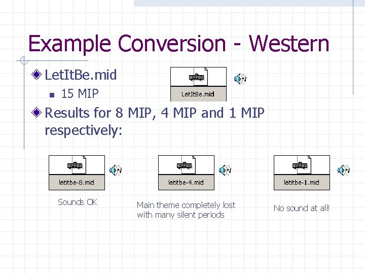 Example Conversion - Western Let. It. Be. mid n 15 MIP Results for 8