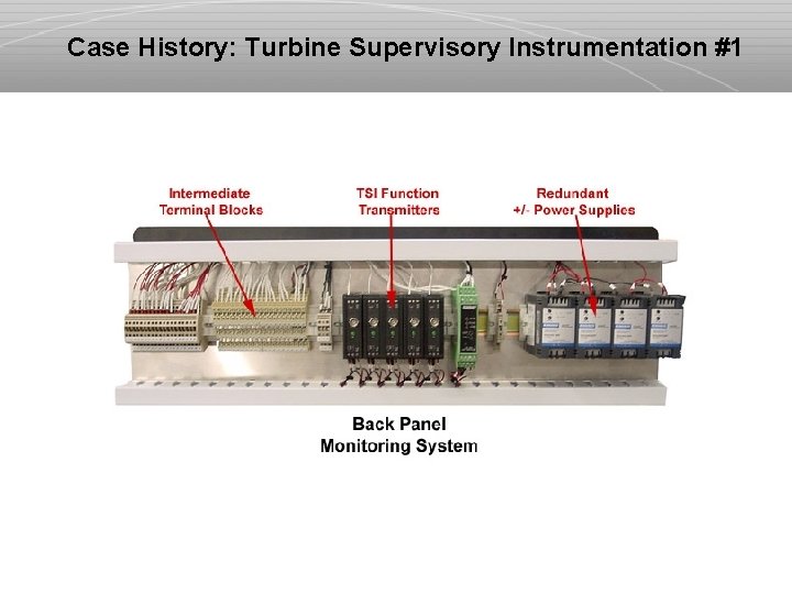 Case History: Turbine Supervisory Instrumentation #1 