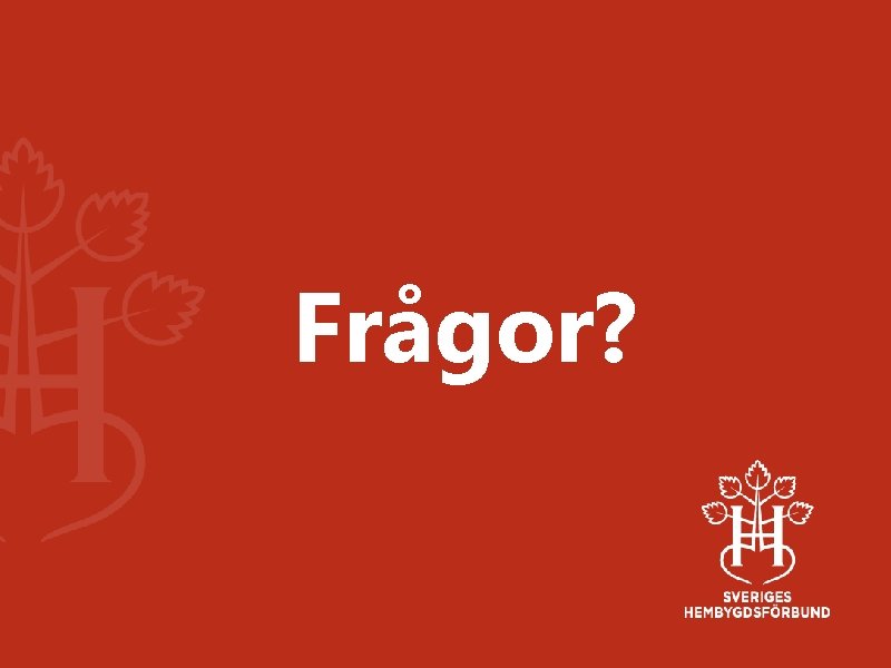 Frågor? 