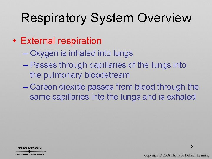 CHAPTER 11 Respiratory System Respiratory System Overview Responsibilities