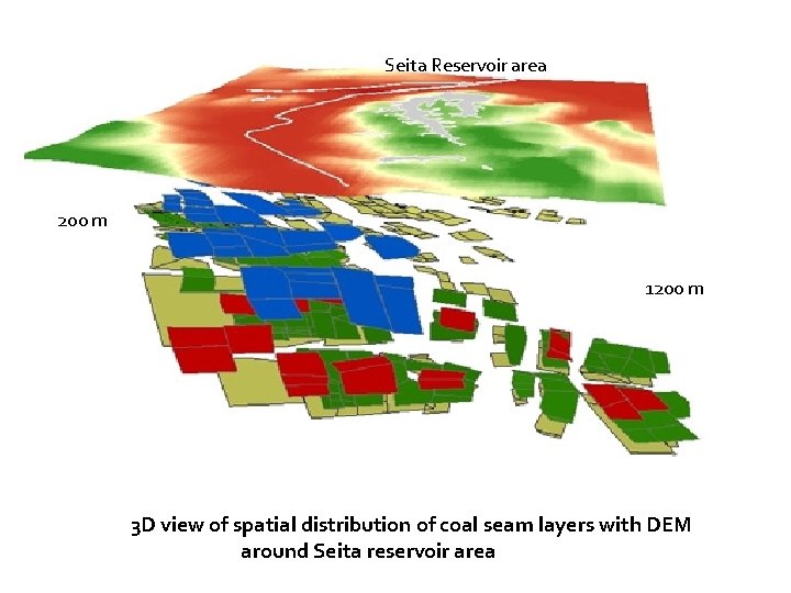 Seita Reservoir area 200 m 1200 m 3 D view of spatial distribution of Seita Reservoir area 200 m 1200 m 3 D view of spatial distribution of