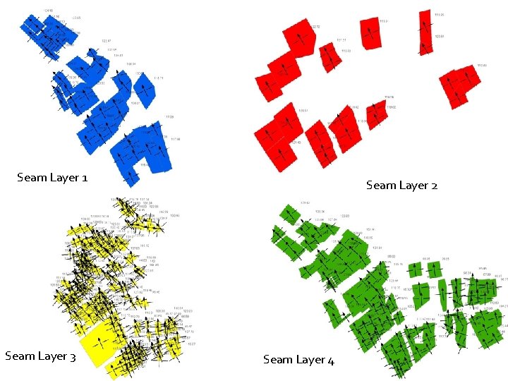 Seam Layer 1 Seam Layer 3 Seam Layer 2 Seam Layer 4 Seam Layer 1 Seam Layer 3 Seam Layer 2 Seam Layer 4