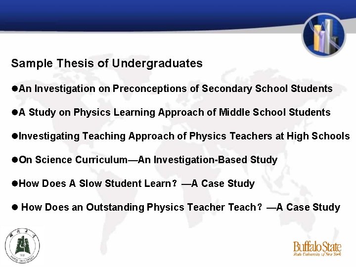 Sample Thesis of Undergraduates An Investigation on Preconceptions of Secondary School Students A Study