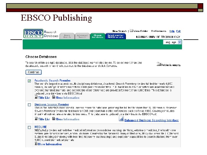 EBSCO Publishing 