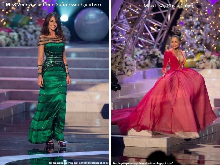 Miss Venezuela, Irene Sofía Esser Quintero Miss USA, Olivia Culpo 