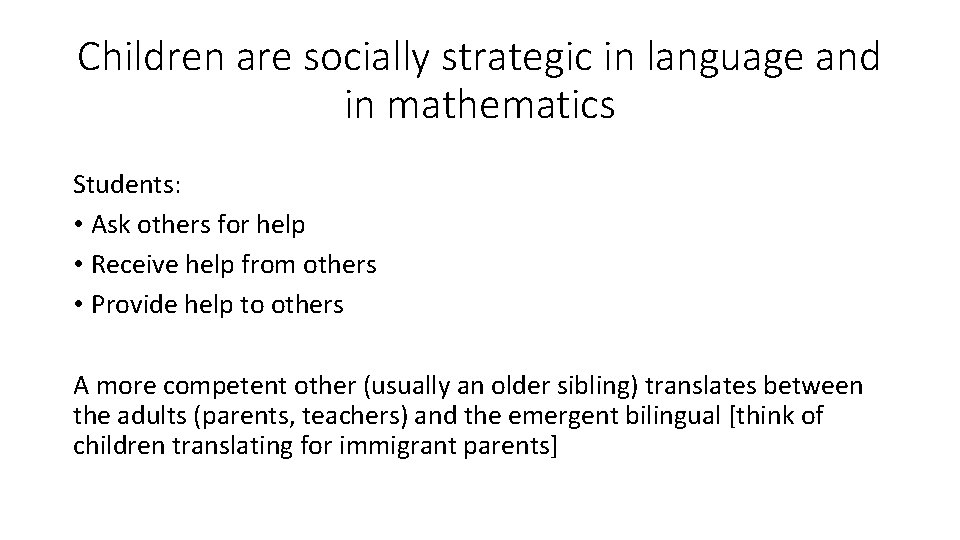 Ideas for Classrooms with Emergent Bilingual Students Walter