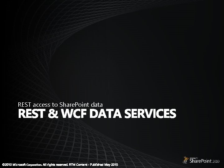 REST access to Share. Point data REST access to Share. Point data