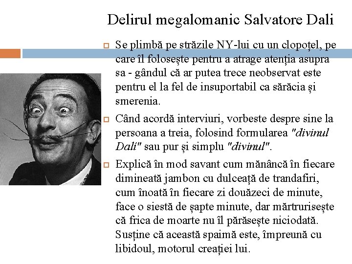 Delirul megalomanic Salvatore Dali Se plimbă pe străzile NY-lui cu un clopoțel, pe care