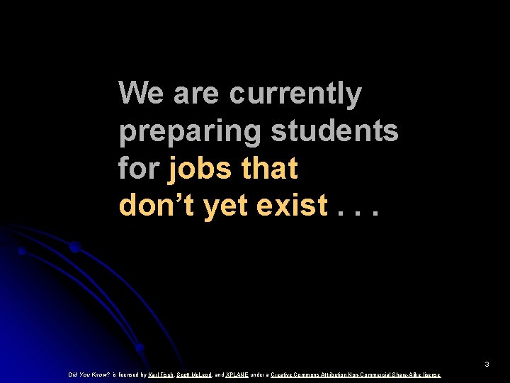 We are currently preparing students for jobs that don’t yet exist. . . 3
