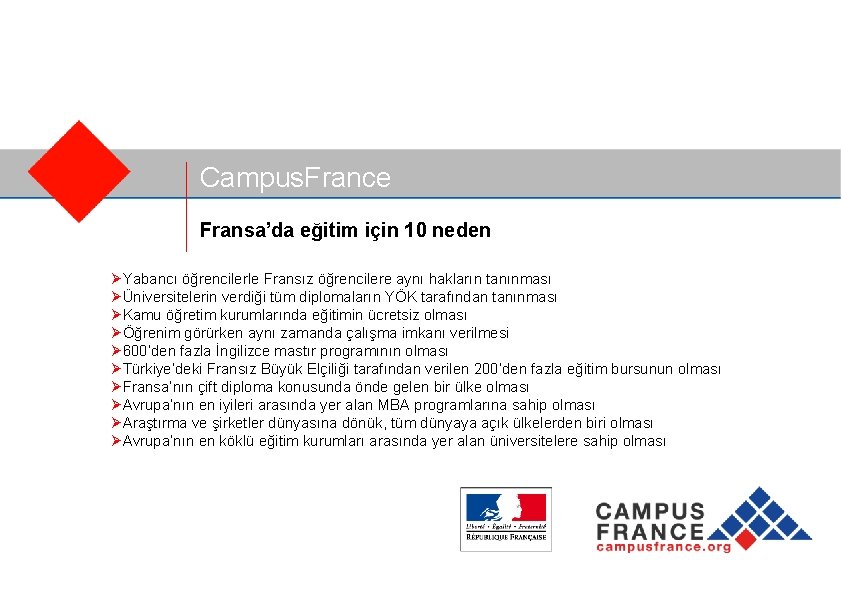 Campus. France Fransa’da eğitim için 10 neden ØYabancı öğrencilerle Fransız öğrencilere aynı hakların tanınması