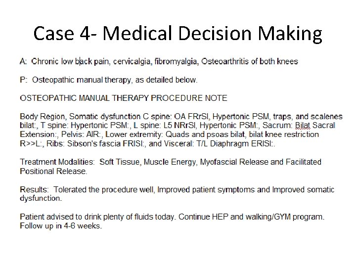 Case 4 - Medical Decision Making 