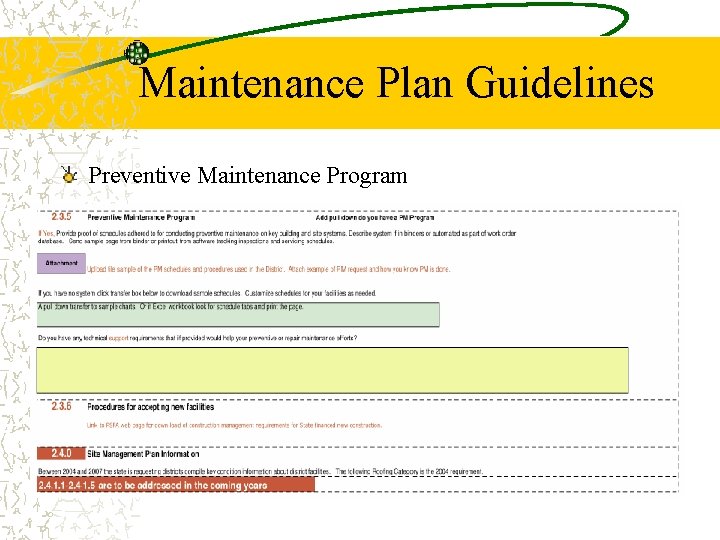 Maintenance Plan Guidelines Preventive Maintenance Program 