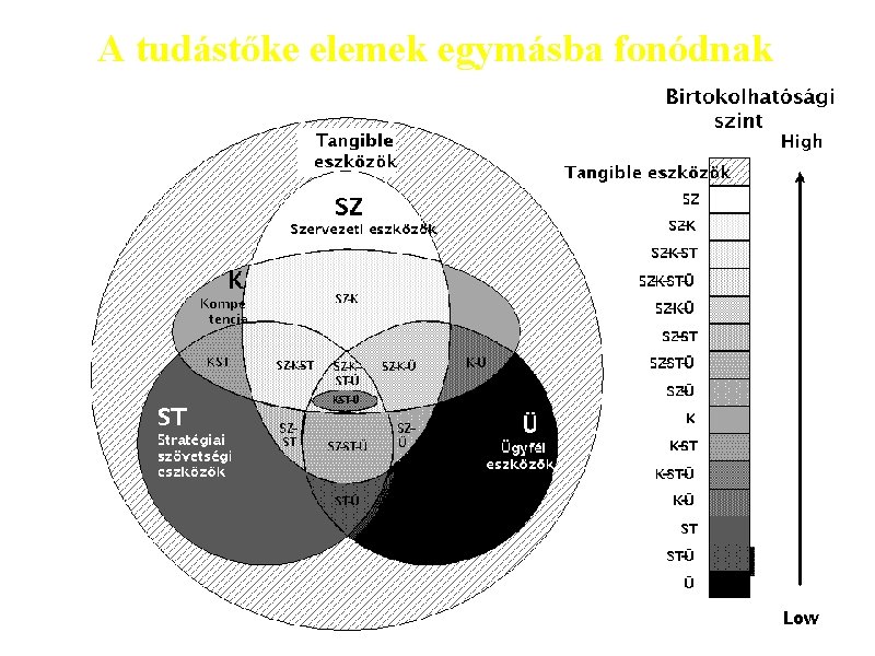 A tudástőke elemek egymásba fonódnak 