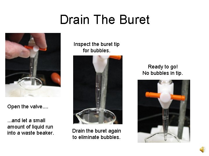 Titrations The Proper Use Of A Buret Assemble