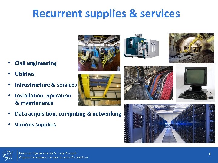 Recurrent supplies & services • Civil engineering • Utilities • Infrastructure & services •