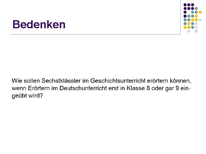 Bedenken 