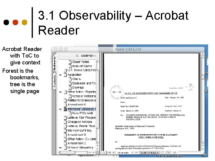 3. 1 Observability – Acrobat Reader with To. C to give context Forest is 3. 1 Observability – Acrobat Reader with To. C to give context Forest is