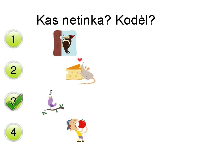 Kas netinka? Kodėl? 