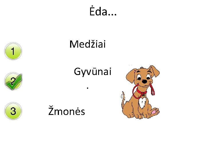 Ėda. . . Medžiai Gyvūnai. Žmonės 