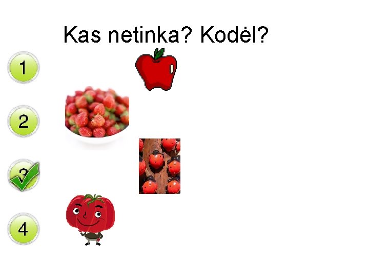 Kas netinka? Kodėl? 