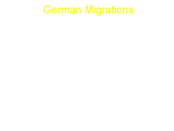 German Migrations 