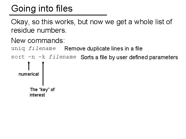 Going into files Okay, so this works, but now we get a whole list