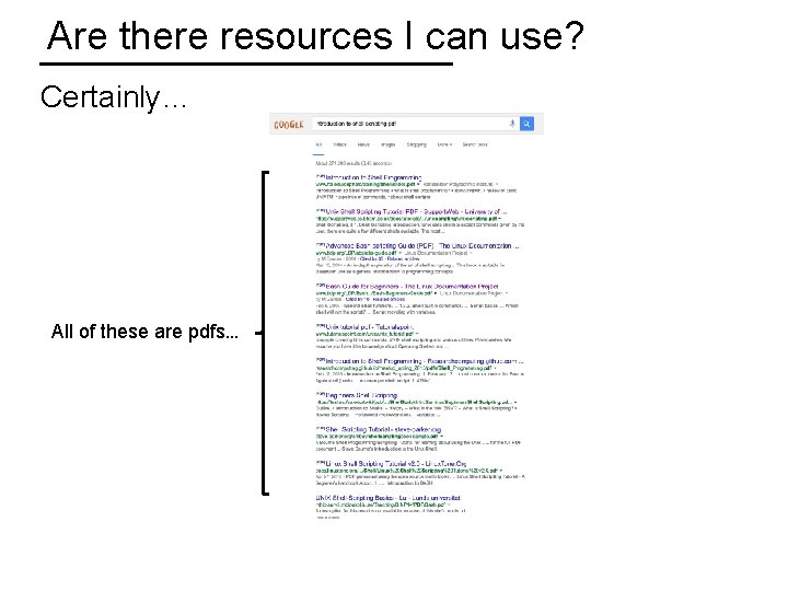 Are there resources I can use? Certainly… All of these are pdfs… 