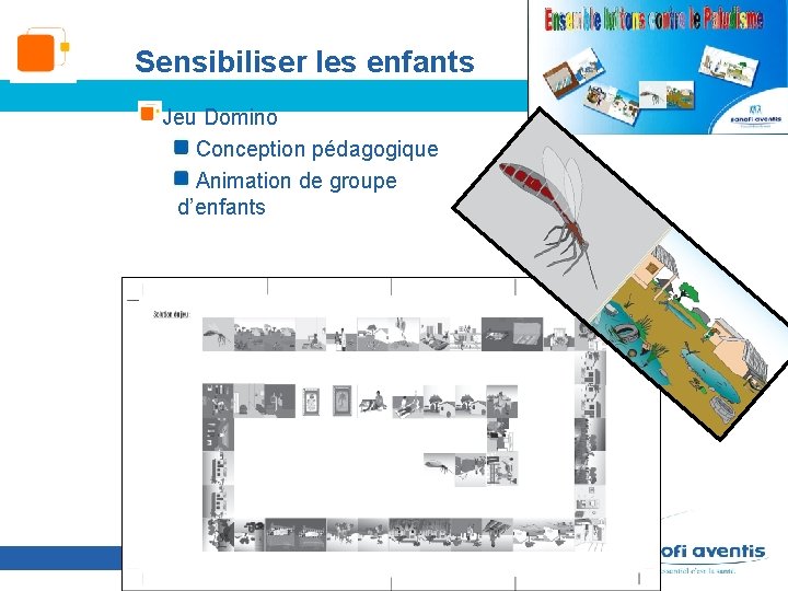 Sensibiliser les enfants Jeu Domino Conception pédagogique Animation de groupe d’enfants 