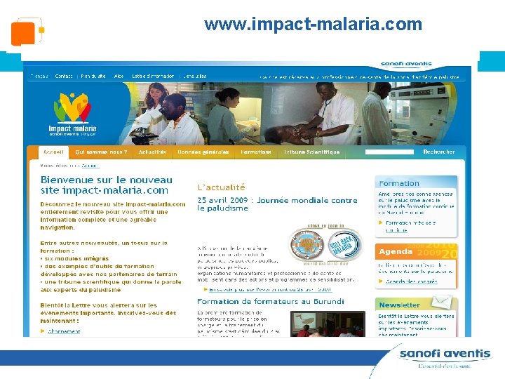 www. impact-malaria. com 