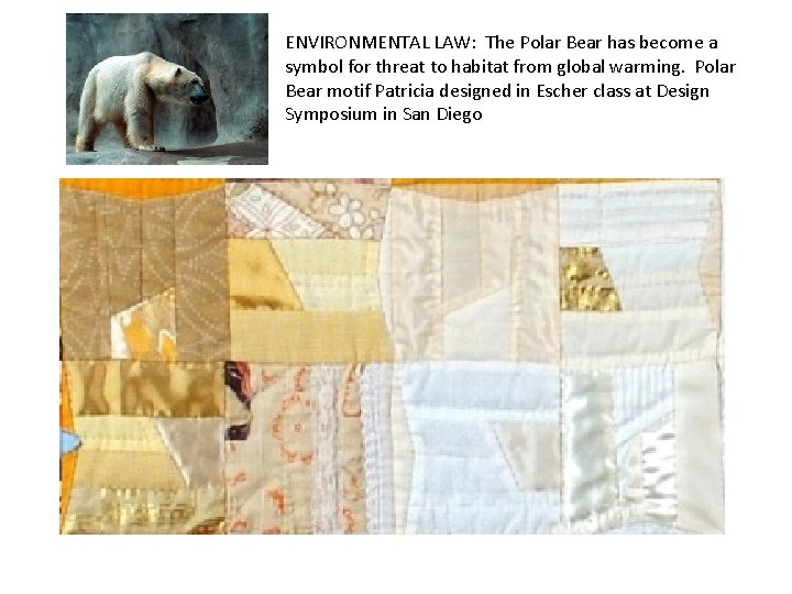 ENVIRONMENTAL LAW: The Polar Bear has become a symbol for threat to habitat from