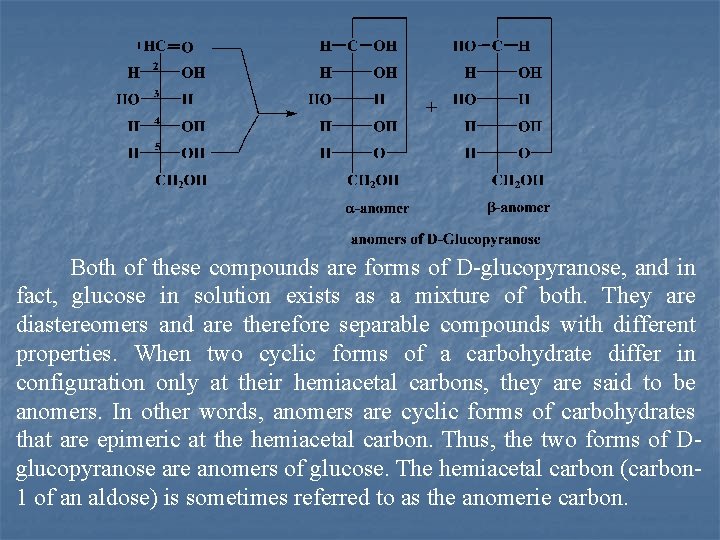 Both of these compounds are forms of D glucopyranose, and in fact, glucose in